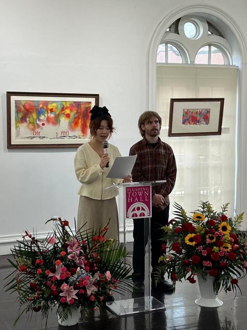 华彩墨韵 圣裔丹青跨洋脉 孔宪华当代重彩墨画作品展在纽约启幕